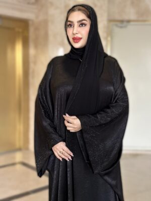 ست شال و عبای اماراتی دنیز (نگین مشکی) - Image 11