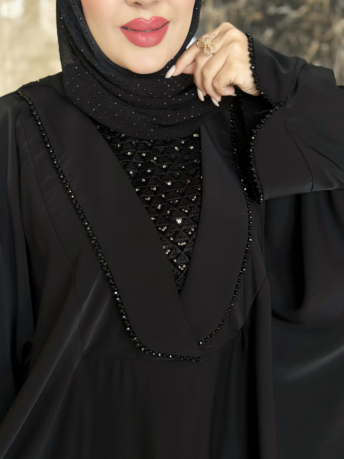 مانتو عبایی مدل متین - Image 6