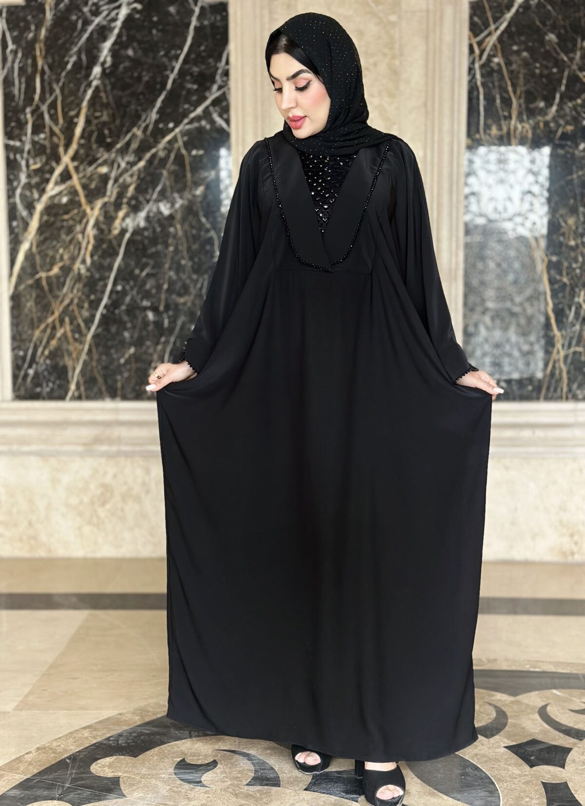 مانتو عبایی مدل متین - Image 11
