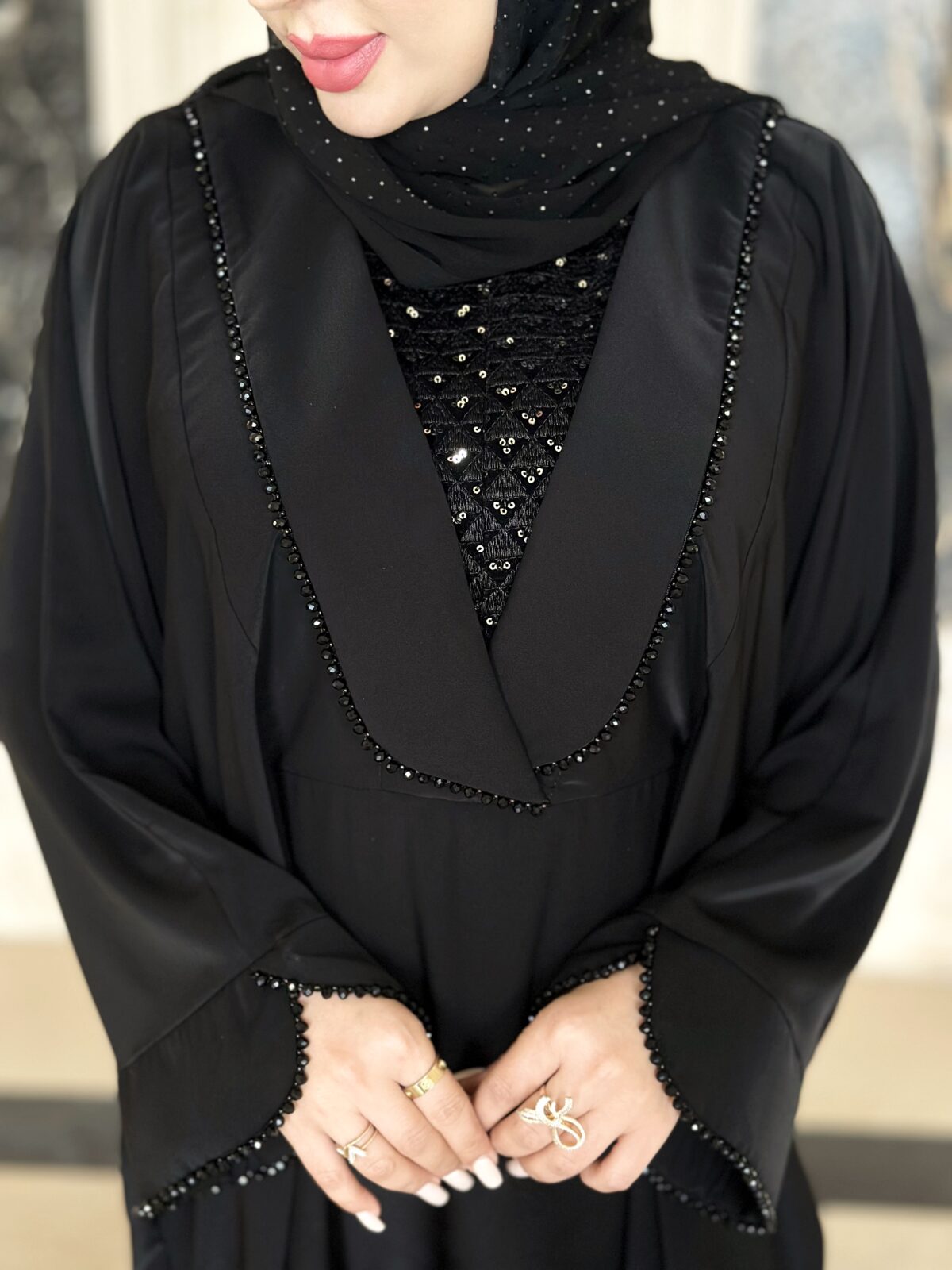 مانتو عبایی مدل متین - Image 4
