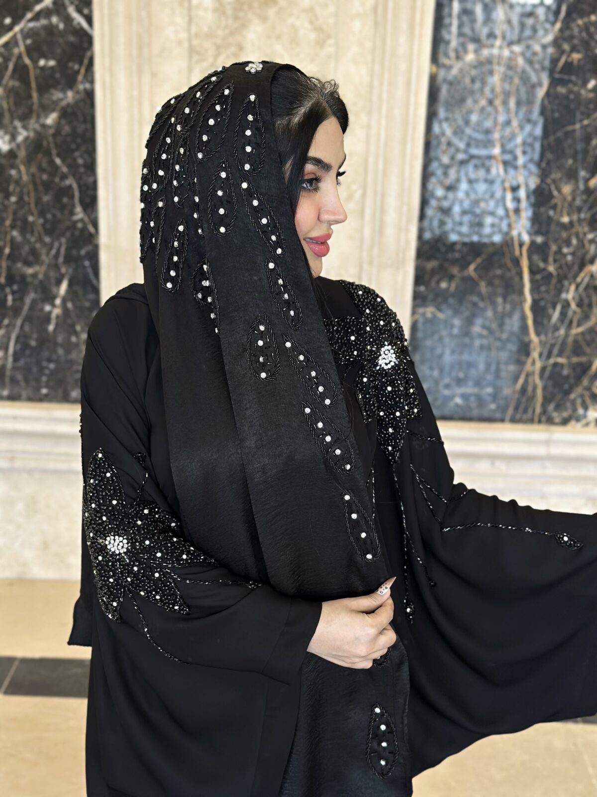مانتوعبایی مزونی مدل پریماه (مشکی) - Image 2