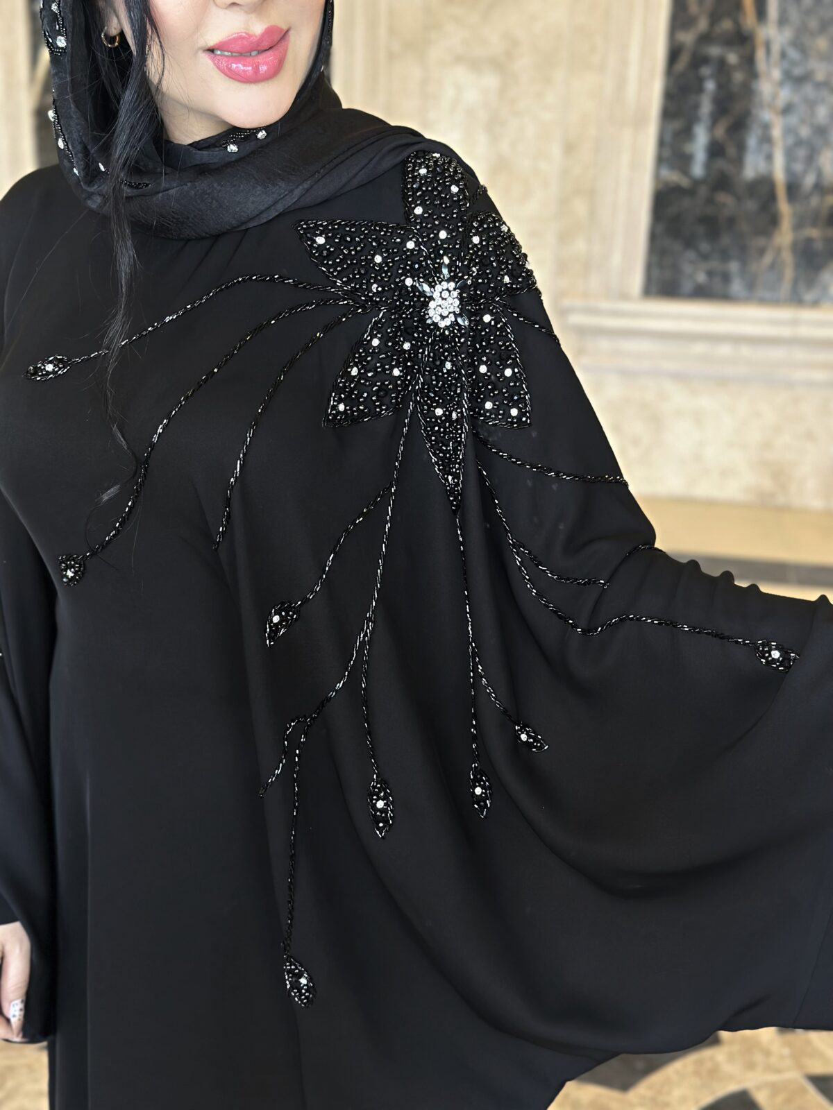 مانتوعبایی مزونی مدل پریماه (مشکی) - Image 6
